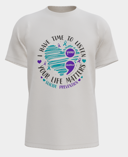 Collection of authentic Sheryl’s Second Chance Designs awareness T-shirts