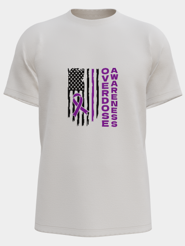 Overdose Awareness w/American Flag